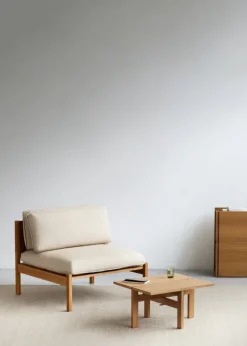 Moebe Rectangular coffee table, 60 cm, oak