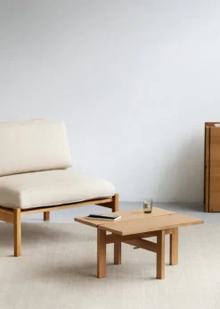 Moebe Rectangular coffee table, 60 cm, oak