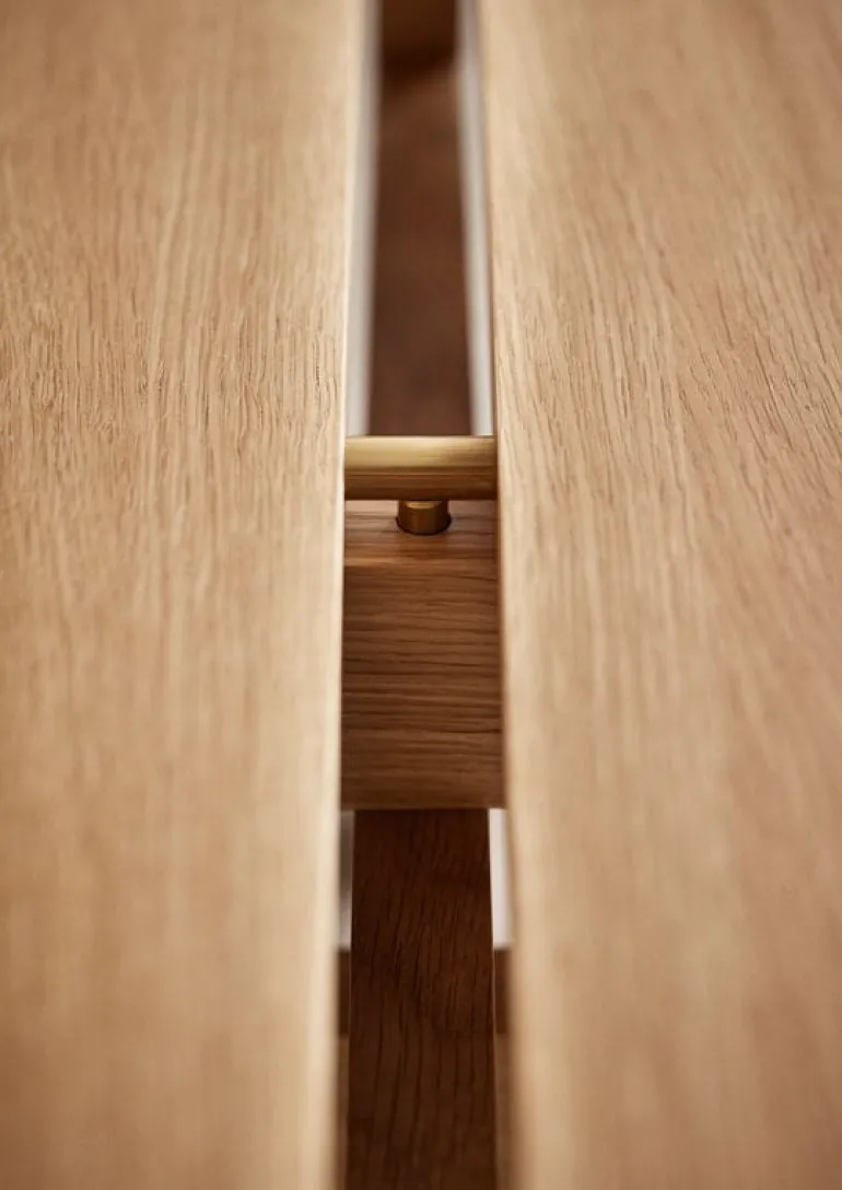 Moebe Rectangular coffee table, 60 cm, oak