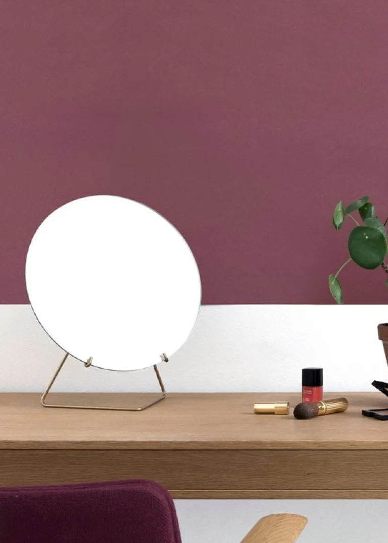 Moebe Standing mirror 20 cm, brass