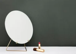 Moebe Standing mirror 20 cm, brass