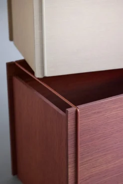 Moebe Storage Box, oak - black