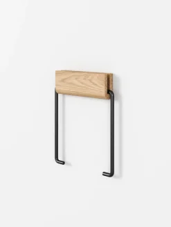 Moebe Toilet roll holder, oak - black