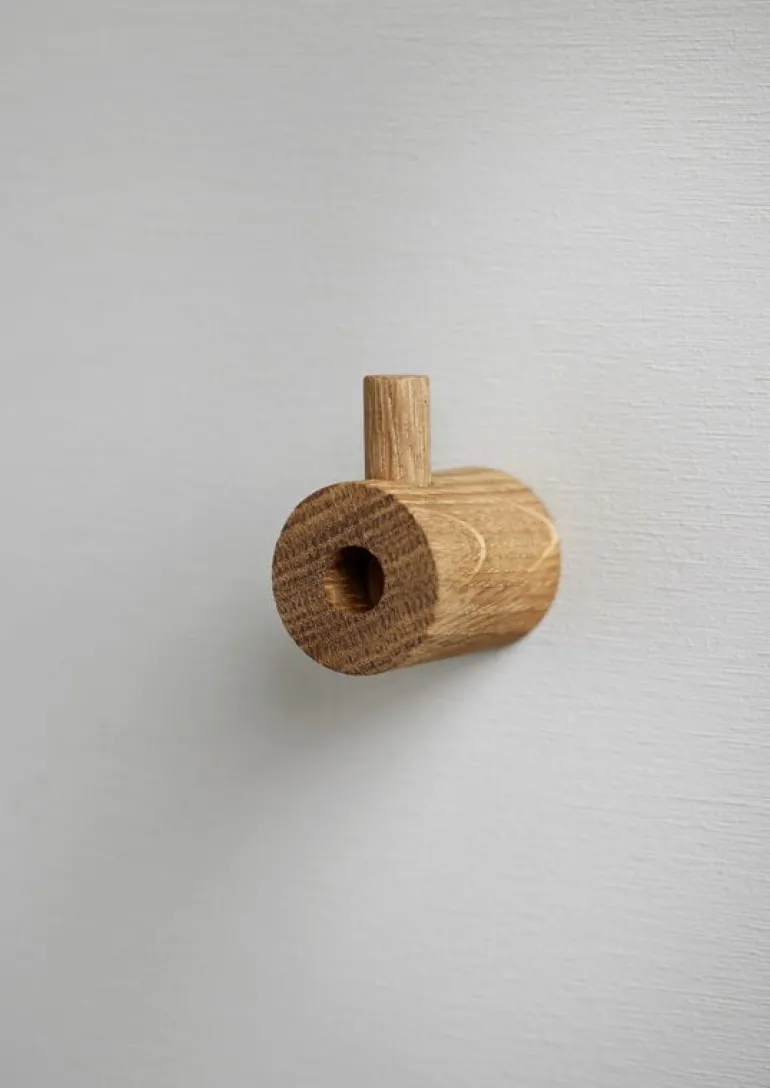 Moebe Wooden wall hook, oak