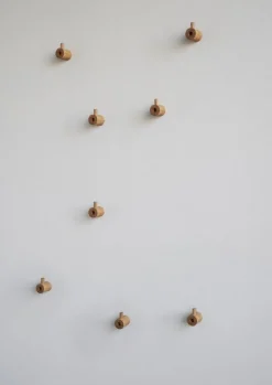 Moebe Wooden wall hook, oak