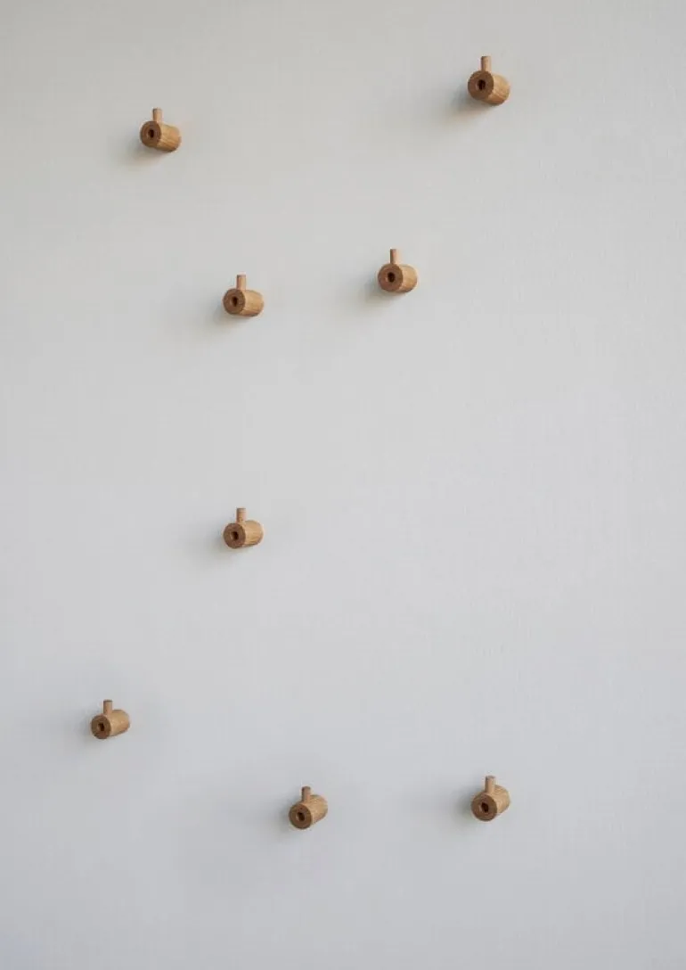 Moebe Wooden wall hook, oak