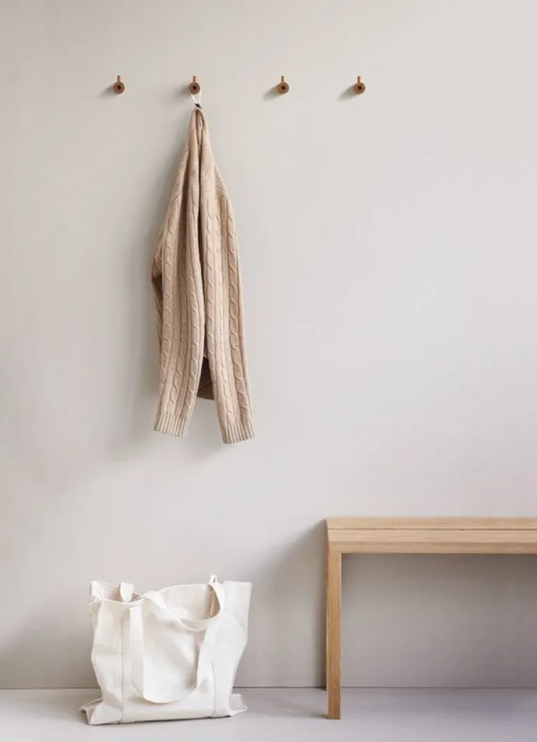 Moebe Wooden wall hook, oak