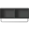 Montana Furniture Coat hat shelf with clothes rack, 04 Antracite