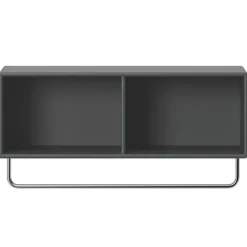 Montana Furniture Coat hat shelf with clothes rack, 04 Antracite