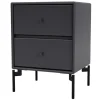 Montana Furniture Drift nightstand, black legs - 04 Antracite