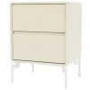 Montana Furniture Drift nightstand, Snow legs - 150 Vanilla