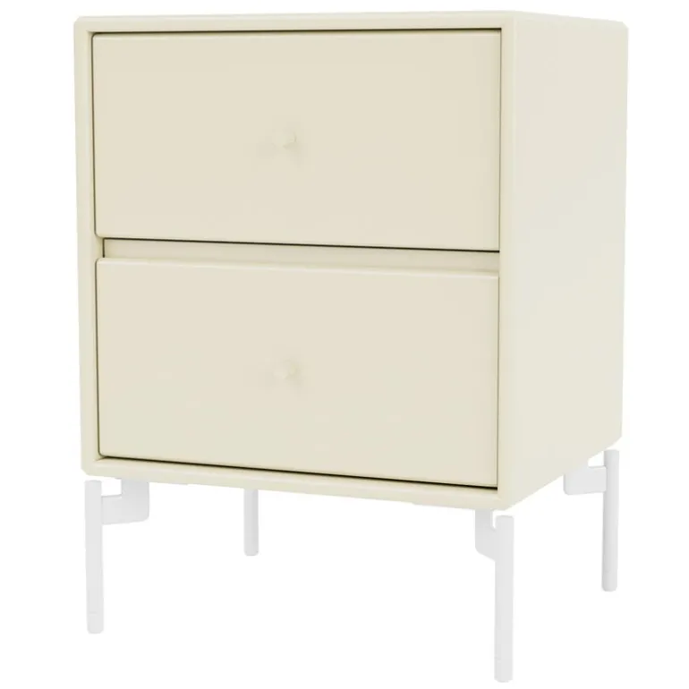 Montana Furniture Drift nightstand, Snow legs - 150 Vanilla