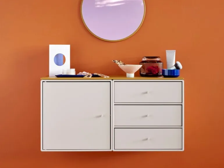 Montana Furniture Montana Mini mirror, round, 151 Rhubarb