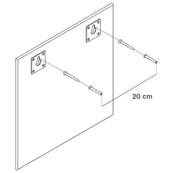 Montana Furniture Montana Mini mirror, square, 135 Monarch
