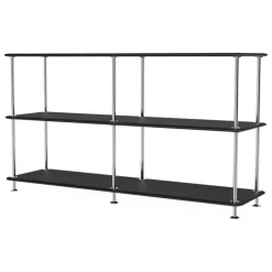 Montana Furniture Montana Free 220000 shelf, 207 black - chrome