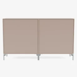Montana Furniture Pair sideboard, matt chrome legs - 137 Mushroom