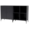 Montana Furniture Pair sideboard, black legs - 04 Anthracite