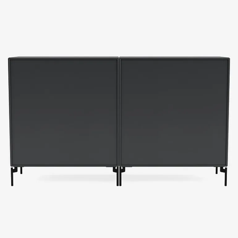 Montana Furniture Pair sideboard, black legs - 04 Anthracite