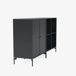 Montana Furniture Pair sideboard, black legs - 04 Anthracite