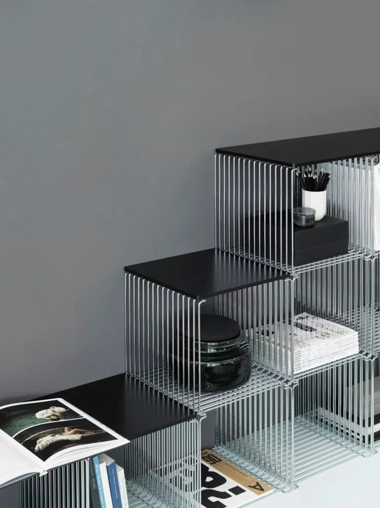 Montana Furniture Panton Wire Single module, depth 34,8 cm, 43 Chrome