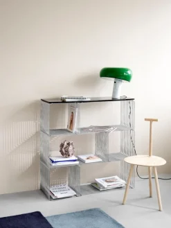 Montana Furniture Panton Wire Double top panel, depth 34,8 cm, 995 Black Marble