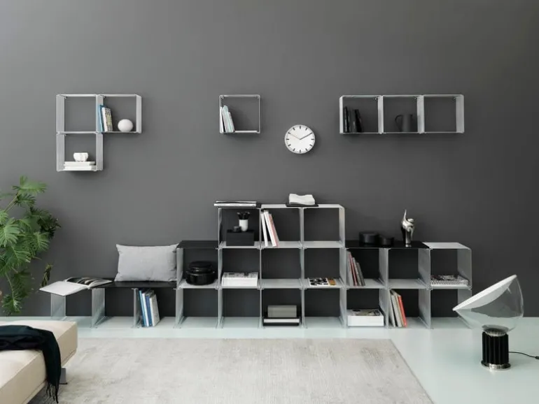 Montana Furniture Panton Wire Single top panel, depth 34,8 cm, 995 Black Marble