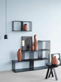 Montana Furniture Panton Wire Single top panel, depth 34,8 cm, 995 Black Marble