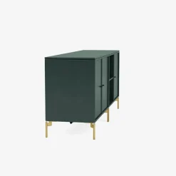 Montana Furniture Save low sideboard, brass legs - 163 Black jade