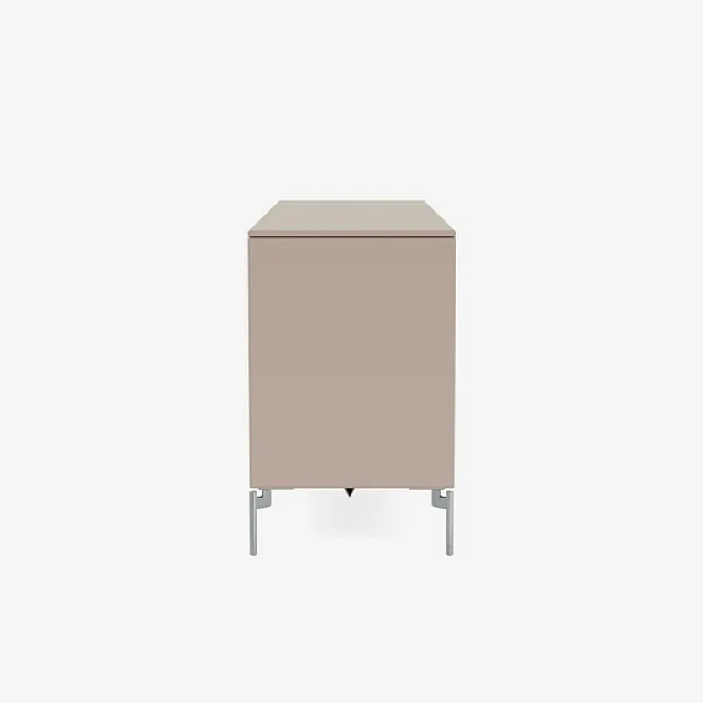 Montana Furniture Save low sideboard, matt chrome legs - 137 Mushroom