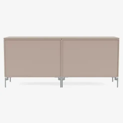 Montana Furniture Save low sideboard, matt chrome legs - 137 Mushroom