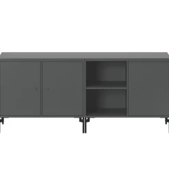 Montana Furniture Save low sideboard, black legs - 04 Antracite