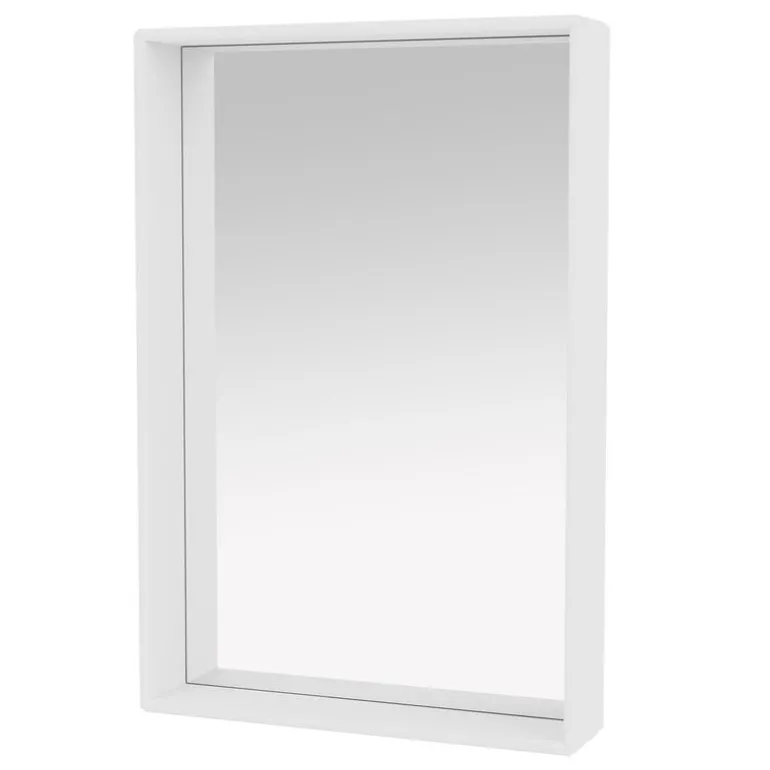 Montana Furniture Shelfie mirror, 46,8 x 69,6 cm, 101 New White