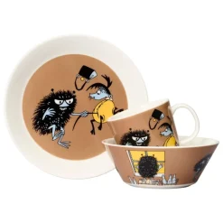 Moomin Arabia Moomin bowl, Stinky in action