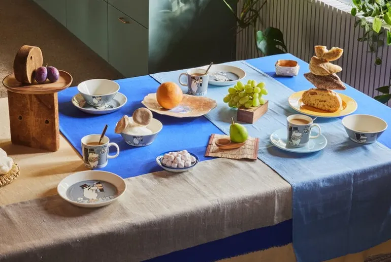 Moomin Arabia Moomin bowl, Moominpappa, grey