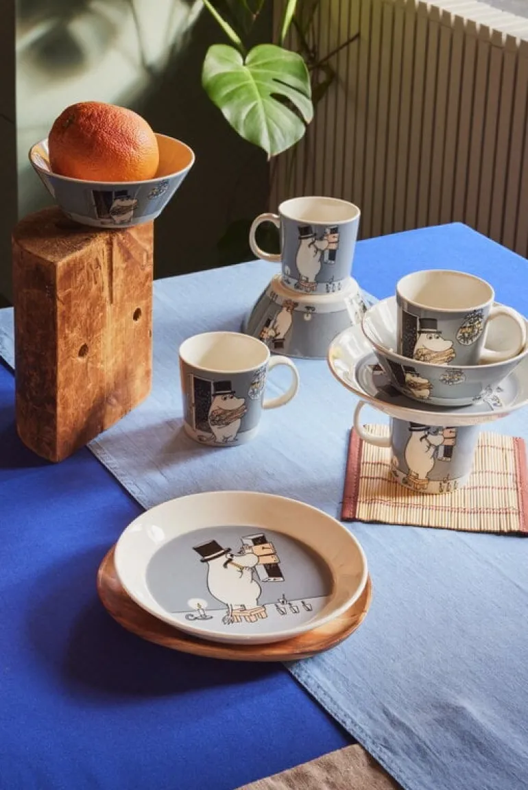 Moomin Arabia Moomin bowl, Moominpappa, grey