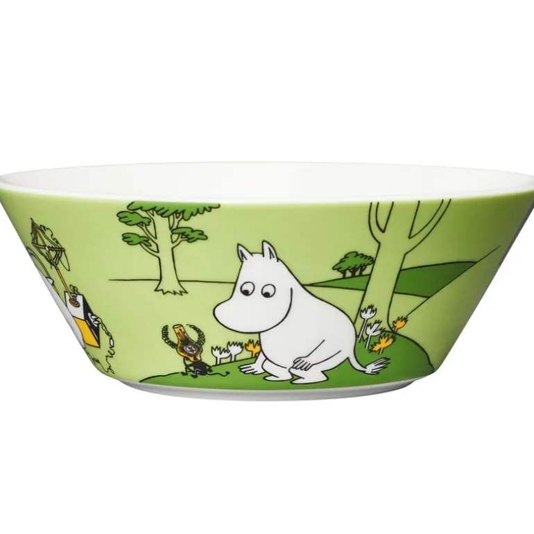 Moomin Arabia Moomin bowl, Moomintroll, grass green