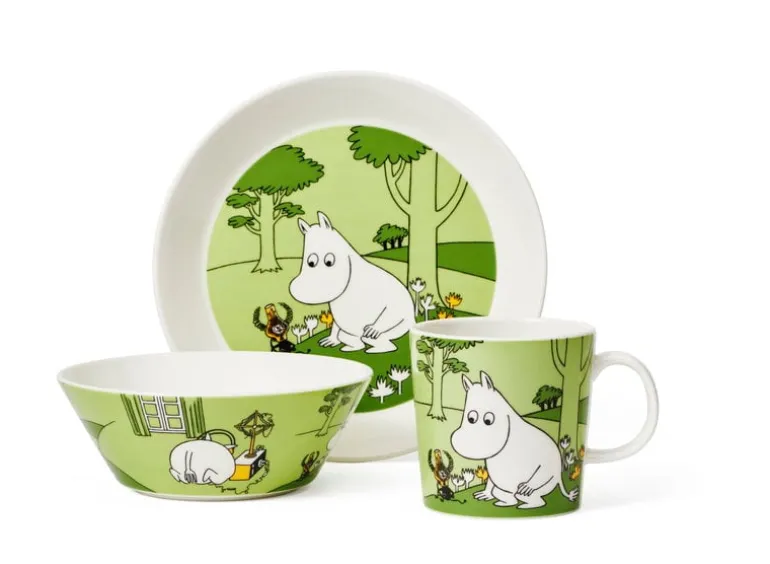 Moomin Arabia Moomin bowl, Moomintroll, grass green