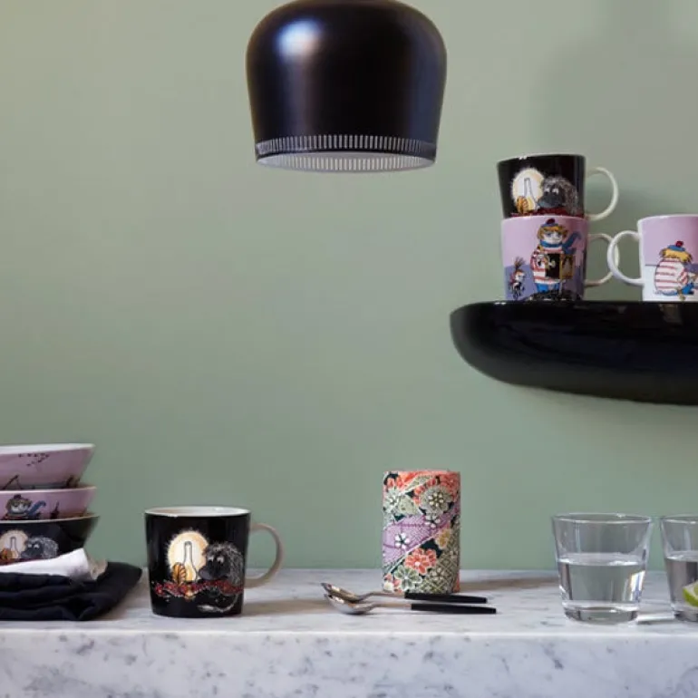 Moomin Arabia Moomin bowl, Ancestor, black