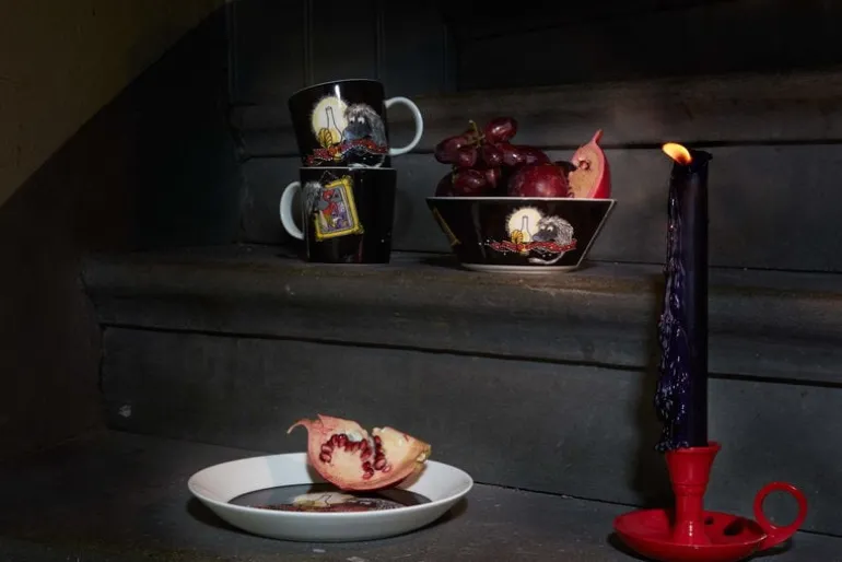 Moomin Arabia Moomin bowl, Ancestor, black