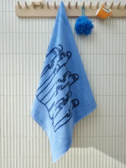Moomin Arabia Moomin hand towel, 50 x 70 cm, The Hattifat, blue