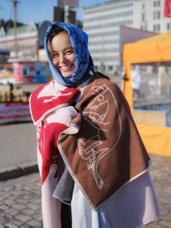 Moomin Arabia Moomin hand towel, 50 x 70 cm, The Hattifat, blue