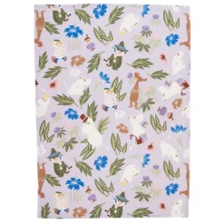 Moomin Arabia Moomin kitchen towel set, 2 pcs, 50 x 70 cm, purple - white