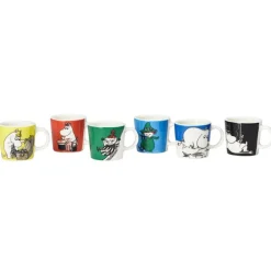 Moomin Arabia Moomin mini mugs, 6 pcs, 1. classics