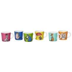Moomin Arabia Moomin mini mugs, 6 pcs, 3. classics