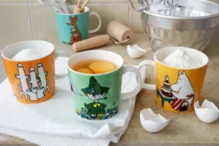 Moomin Arabia Moomin mug, Snufkin, green