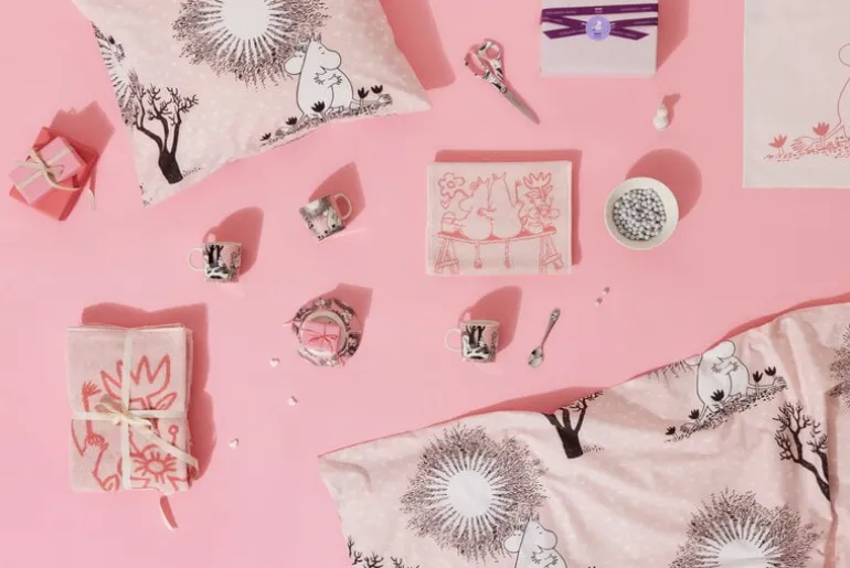 Moomin Arabia Moomin mug, Love, pink