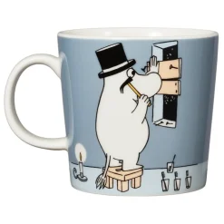 Moomin Arabia Moomin mug, Moominpappa, grey
