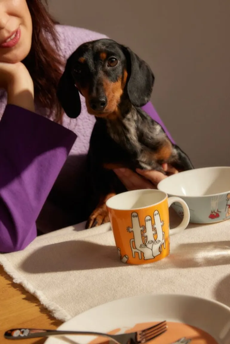 Moomin Arabia Moomin mug, Hattifatteners, orange