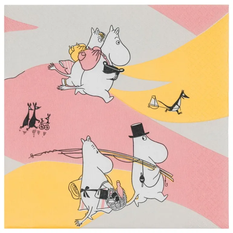 Moomin Arabia Moomin paper napkin, 33 cm, Family time