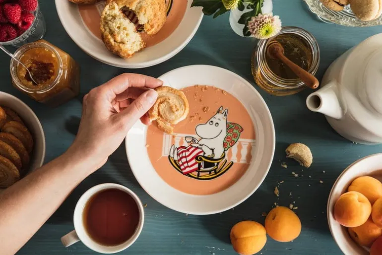 Moomin Arabia Moomin plate, Moominmamma, marmelade